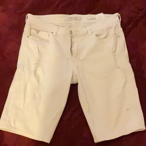 All white mens shorts.